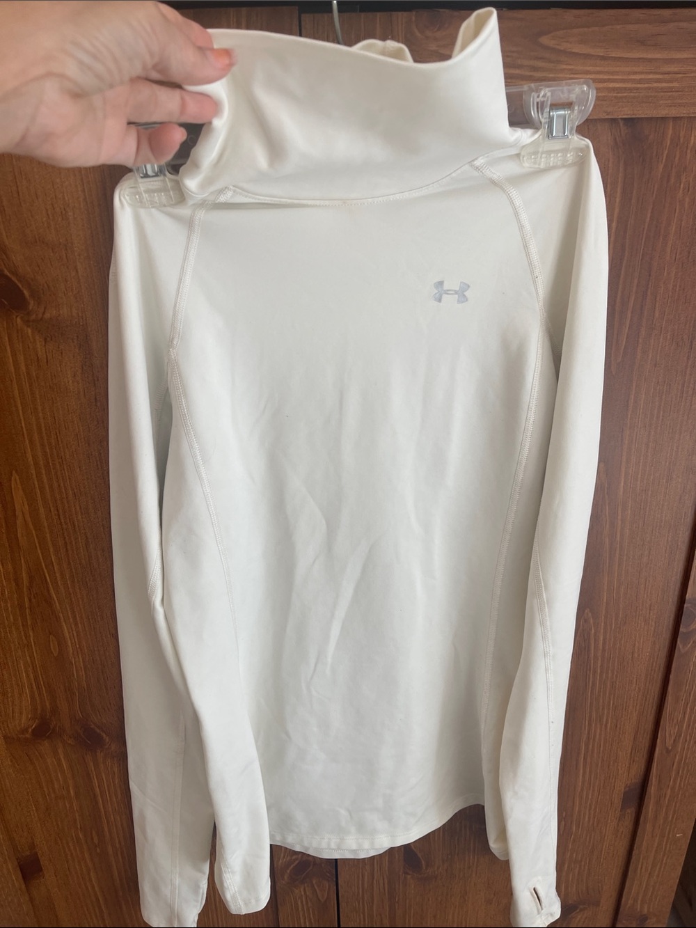 Women’s Under Armour Cream Turtleneck Performance Pullover